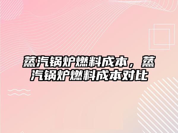 蒸汽鍋爐燃料成本，蒸汽鍋爐燃料成本對比