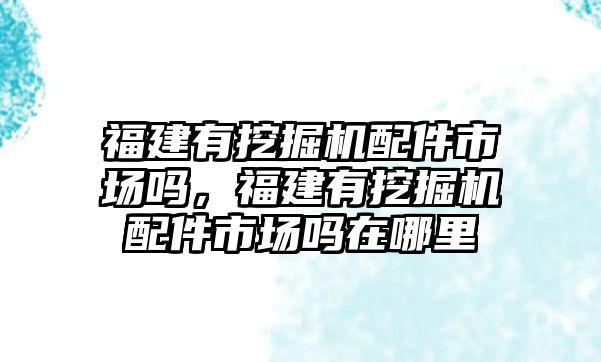 福建有挖掘機(jī)配件市場嗎，福建有挖掘機(jī)配件市場嗎在哪里