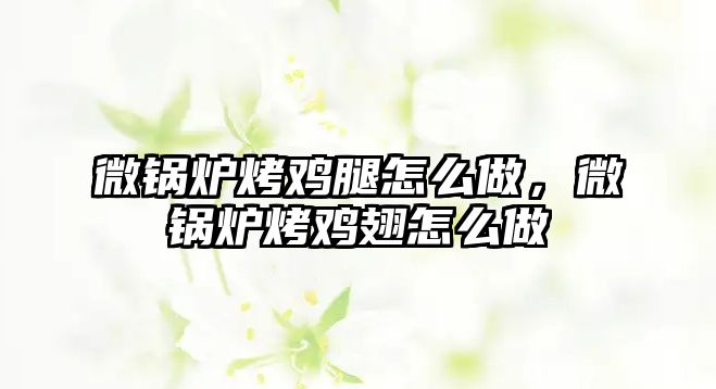 微鍋爐烤雞腿怎么做，微鍋爐烤雞翅怎么做