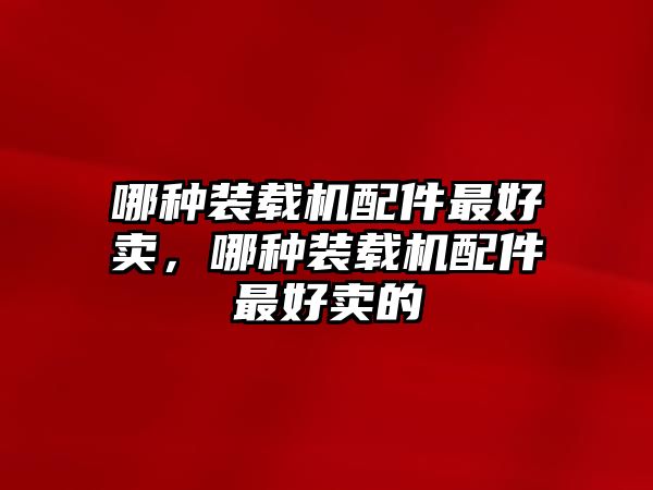 哪種裝載機(jī)配件最好賣(mài)，哪種裝載機(jī)配件最好賣(mài)的