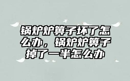 鍋爐爐箅子壞了怎么辦，鍋爐爐箅子掉了一半怎么辦