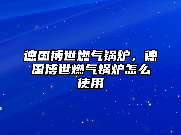 德國(guó)博世燃?xì)忮仩t，德國(guó)博世燃?xì)忮仩t怎么使用