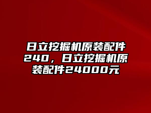 日立挖掘機(jī)原裝配件240，日立挖掘機(jī)原裝配件24000元