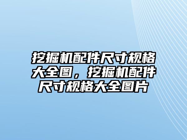 挖掘機(jī)配件尺寸規(guī)格大全圖，挖掘機(jī)配件尺寸規(guī)格大全圖片