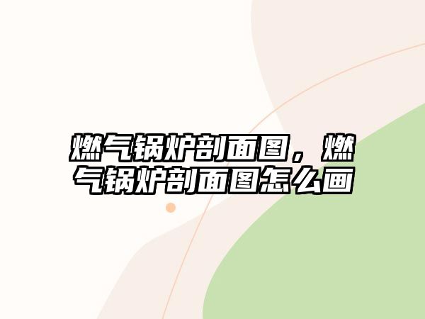 燃?xì)忮仩t剖面圖，燃?xì)忮仩t剖面圖怎么畫