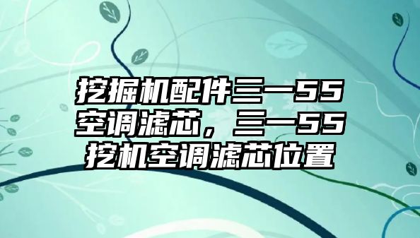 挖掘機(jī)配件三一55空調(diào)濾芯，三一55挖機(jī)空調(diào)濾芯位置