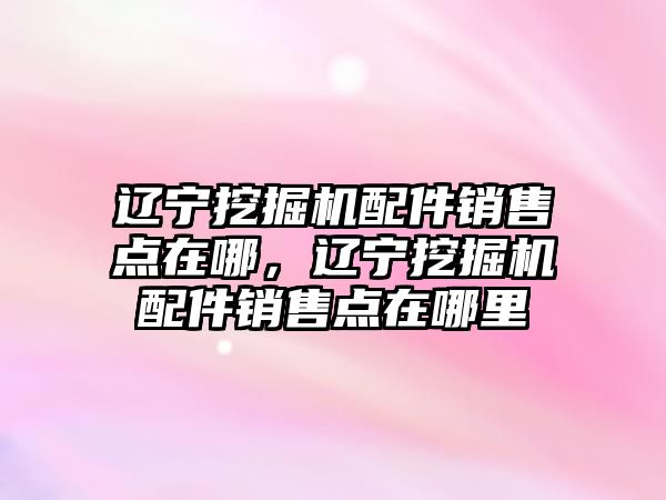 遼寧挖掘機配件銷售點在哪，遼寧挖掘機配件銷售點在哪里