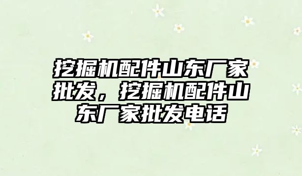 挖掘機配件山東廠家批發(fā)，挖掘機配件山東廠家批發(fā)電話