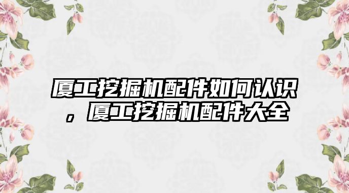 廈工挖掘機(jī)配件如何認(rèn)識(shí)，廈工挖掘機(jī)配件大全