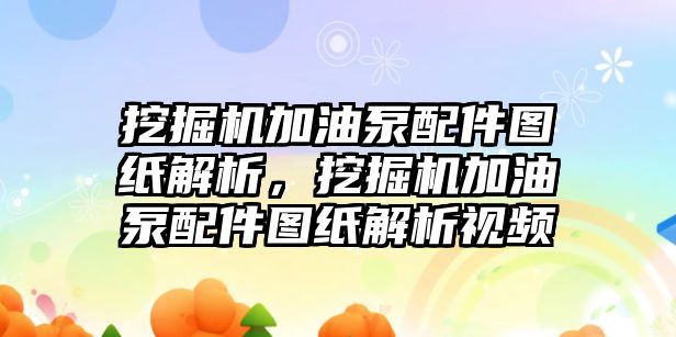 挖掘機(jī)加油泵配件圖紙解析，挖掘機(jī)加油泵配件圖紙解析視頻