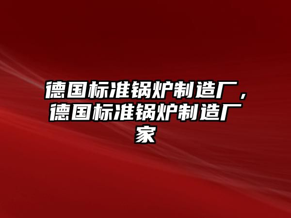 德國標準鍋爐制造廠，德國標準鍋爐制造廠家