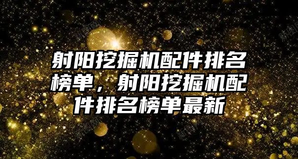 射陽挖掘機配件排名榜單，射陽挖掘機配件排名榜單最新