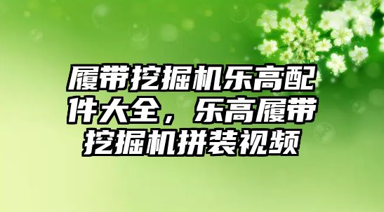 履帶挖掘機樂高配件大全，樂高履帶挖掘機拼裝視頻