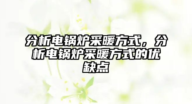 分析電鍋爐采暖方式，分析電鍋爐采暖方式的優(yōu)缺點(diǎn)