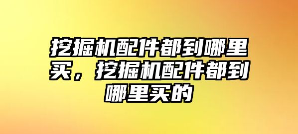 挖掘機配件都到哪里買，挖掘機配件都到哪里買的