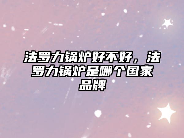 法羅力鍋爐好不好，法羅力鍋爐是哪個國家品牌