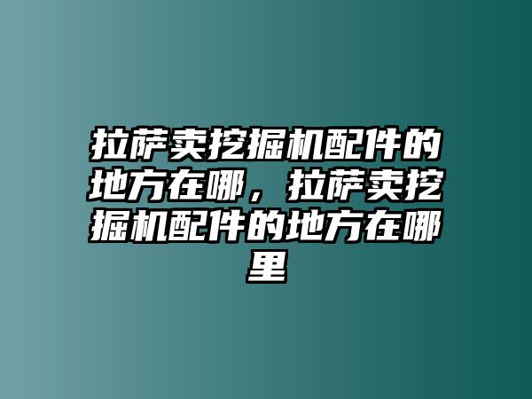 拉薩賣挖掘機配件的地方在哪，拉薩賣挖掘機配件的地方在哪里