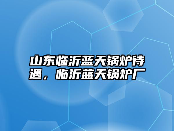 山東臨沂藍(lán)天鍋爐待遇，臨沂藍(lán)天鍋爐廠