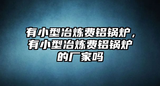 有小型冶煉費(fèi)鋁鍋爐，有小型冶煉費(fèi)鋁鍋爐的廠家嗎