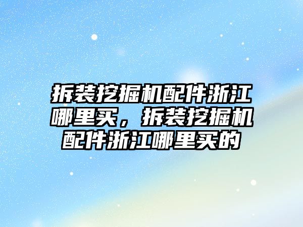 拆裝挖掘機(jī)配件浙江哪里買，拆裝挖掘機(jī)配件浙江哪里買的