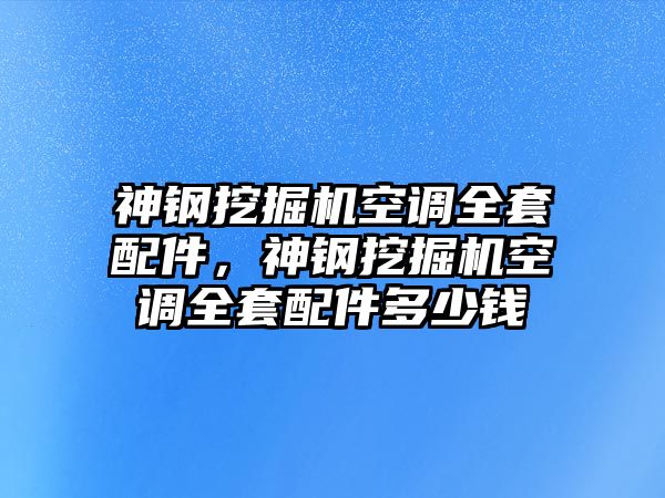 神鋼挖掘機(jī)空調(diào)全套配件，神鋼挖掘機(jī)空調(diào)全套配件多少錢