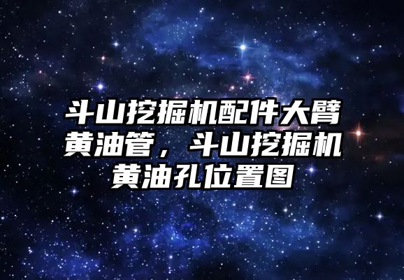 斗山挖掘機配件大臂黃油管，斗山挖掘機黃油孔位置圖