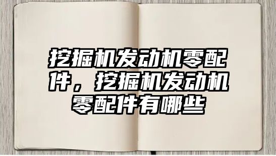 挖掘機發(fā)動機零配件，挖掘機發(fā)動機零配件有哪些