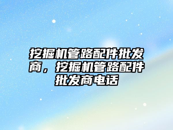 挖掘機管路配件批發(fā)商，挖掘機管路配件批發(fā)商電話