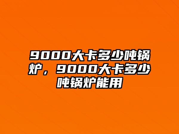 9000大卡多少噸鍋爐，9000大卡多少噸鍋爐能用