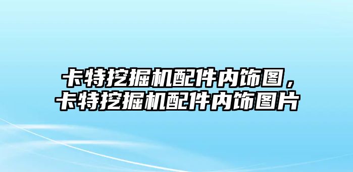 卡特挖掘機配件內(nèi)飾圖，卡特挖掘機配件內(nèi)飾圖片