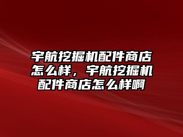 宇航挖掘機配件商店怎么樣，宇航挖掘機配件商店怎么樣啊