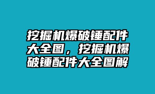 挖掘機(jī)爆破錘配件大全圖，挖掘機(jī)爆破錘配件大全圖解