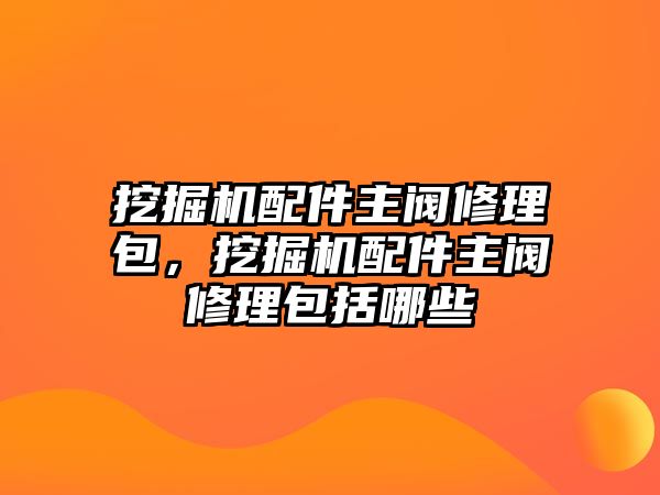 挖掘機配件主閥修理包，挖掘機配件主閥修理包括哪些