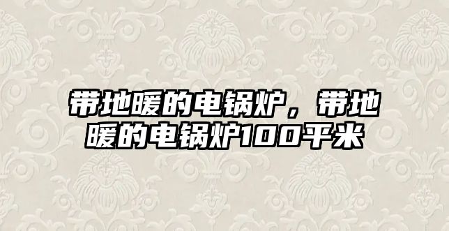 帶地暖的電鍋爐，帶地暖的電鍋爐100平米