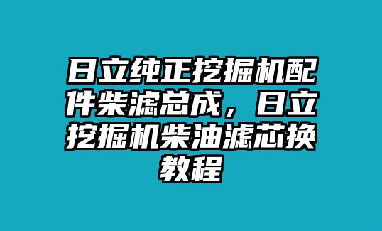 日立純正挖掘機(jī)配件柴濾總成，日立挖掘機(jī)柴油濾芯換教程