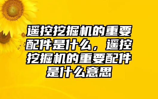 遙控挖掘機(jī)的重要配件是什么，遙控挖掘機(jī)的重要配件是什么意思