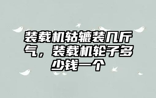 裝載機轱轆裝幾斤氣，裝載機輪子多少錢一個