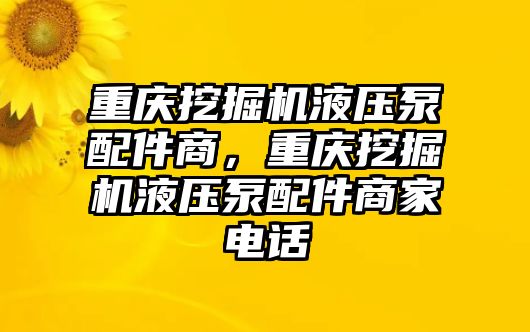 重慶挖掘機(jī)液壓泵配件商，重慶挖掘機(jī)液壓泵配件商家電話(huà)