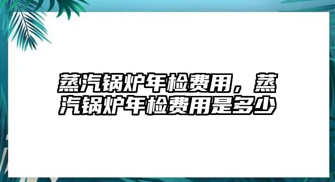 蒸汽鍋爐年檢費(fèi)用，蒸汽鍋爐年檢費(fèi)用是多少