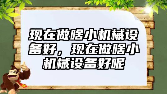 現(xiàn)在做啥小機械設備好，現(xiàn)在做啥小機械設備好呢