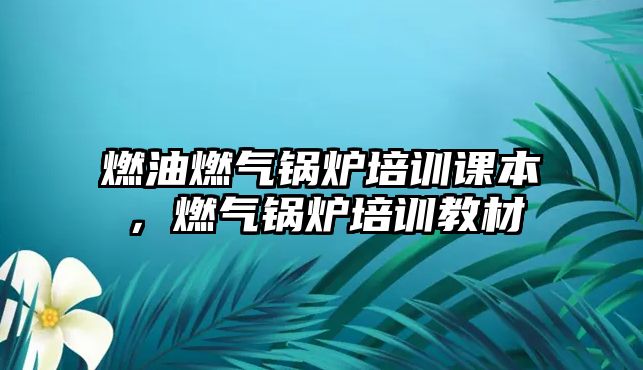 燃油燃氣鍋爐培訓(xùn)課本，燃氣鍋爐培訓(xùn)教材