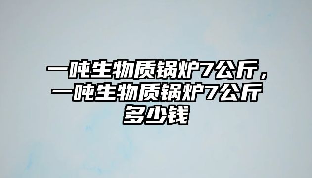 一噸生物質(zhì)鍋爐7公斤，一噸生物質(zhì)鍋爐7公斤多少錢