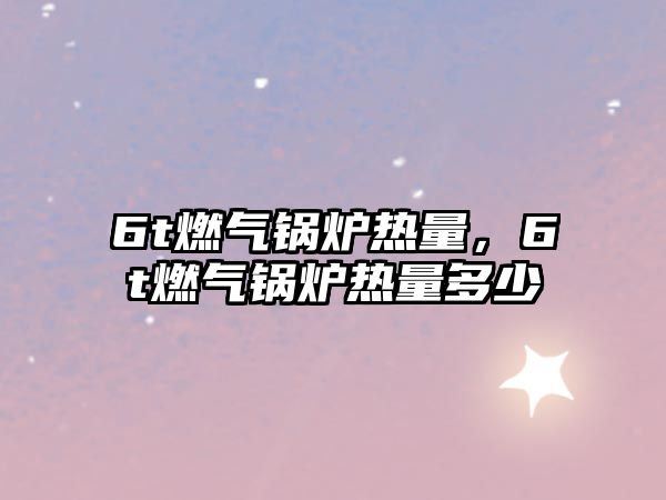 6t燃?xì)忮仩t熱量，6t燃?xì)忮仩t熱量多少