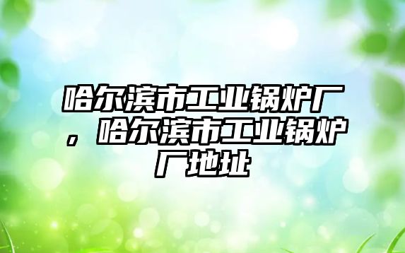 哈爾濱市工業(yè)鍋爐廠，哈爾濱市工業(yè)鍋爐廠地址