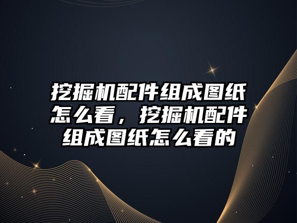 挖掘機配件組成圖紙怎么看，挖掘機配件組成圖紙怎么看的