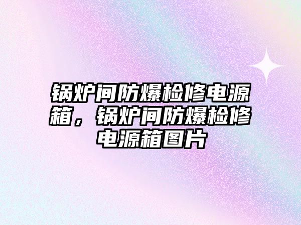 鍋爐間防爆檢修電源箱，鍋爐間防爆檢修電源箱圖片