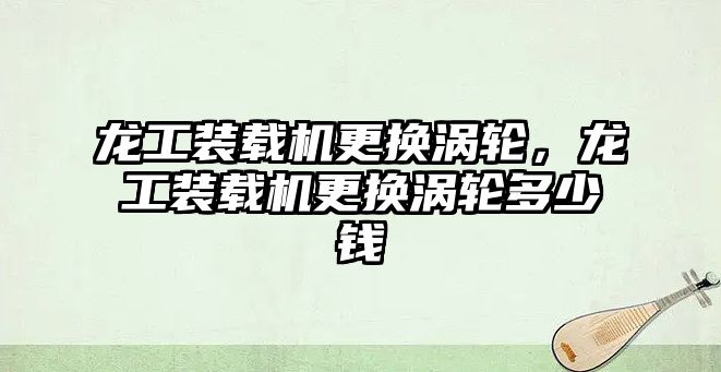 龍工裝載機更換渦輪，龍工裝載機更換渦輪多少錢