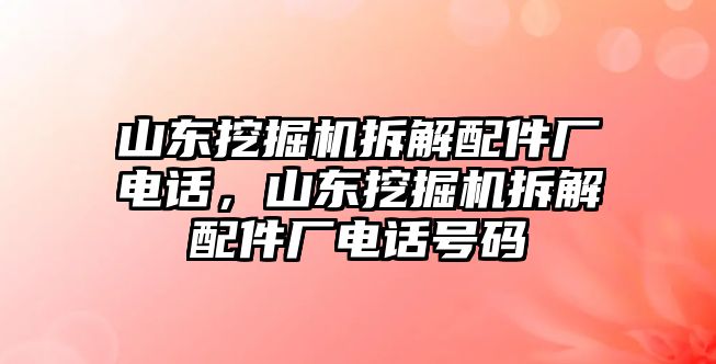 山東挖掘機(jī)拆解配件廠電話，山東挖掘機(jī)拆解配件廠電話號碼