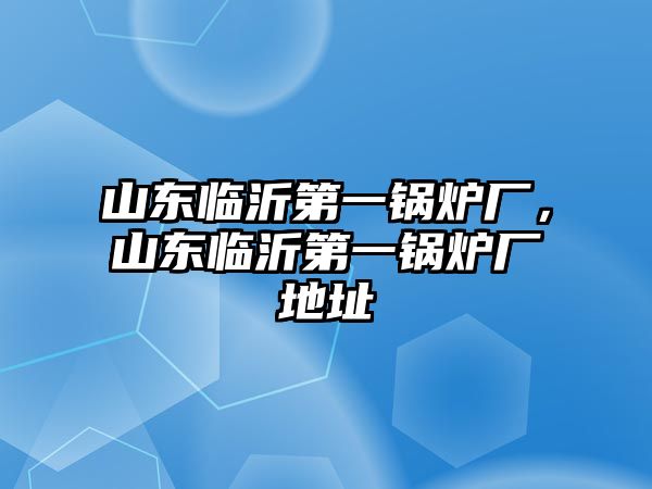 山東臨沂第一鍋爐廠，山東臨沂第一鍋爐廠地址