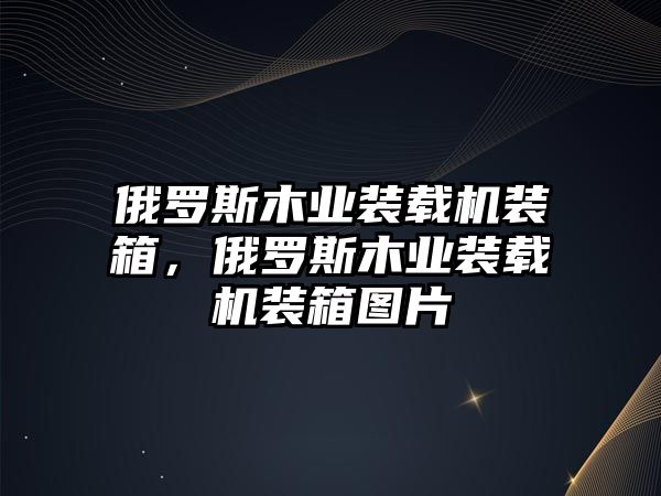 俄羅斯木業(yè)裝載機(jī)裝箱，俄羅斯木業(yè)裝載機(jī)裝箱圖片